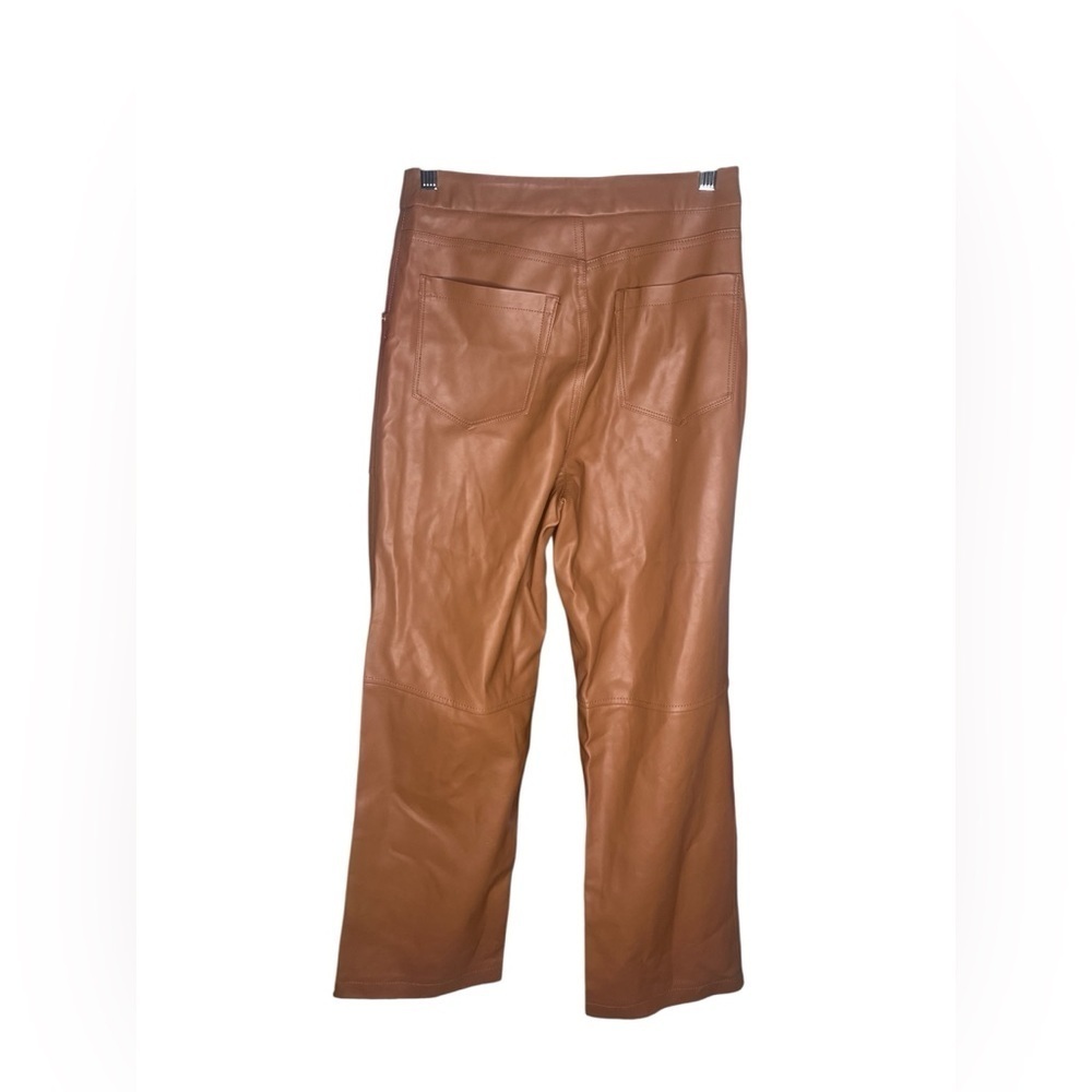 Blank NYC the Baxter ribcage straight leg faux leather pants in brown size 28 - Picture 4 of 5